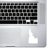 StickAny Palm Series Idaho ID Sticker for MacBook Pro, Chromebook, and Laptops (White)