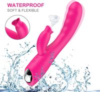 30 Speeds USB Rechargable Quiet Rǎbbít Víbràtòr Soft Dual Motor Pleasure Wireless Back Neck Foot Handheld Massage