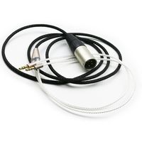 NewFantasia HiFi Cable for V-Moda Crossfade M-100 / Crossfade Wireless/Crossfade 2 / Crossfade LP2 / V-Moda XS Headphone Balance Line (4-pin XLR Male) Upgrade Cable Silver Plated Wire 1.5m/4.9ft