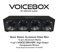 Menace Audio (MA-HB444BK-BK-01XL) - 4 Horn Enclosure - VOICEBOX