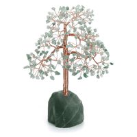 Top Plaza Green Aventurine Reiki Healing Crystals Copper Money Tree Wrapped On Natural Green Aventurine Base Crystal Home Office Desk Tree Decor Feng Shui Luck Figurine Statue 11 Inches