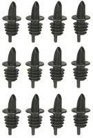 TableCraft H35BK Free Flow Pourers, Black, 12-Pack