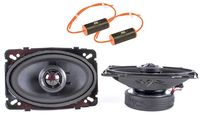 Skar Audio TX46 4"x6" Coaxial 140W 2-Way Speakers with 0-1.2Khz Bass Blockers