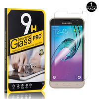 Galaxy J3 / J3 2016 Screen Protector, Bear Village Tempered Glass Screen Protector, HD Screen Protector Film for Samsung Galaxy J3 / J3 2016-1 Pack