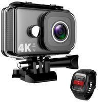 TEC.BEAN 4K Action Camera WiFi 14MP Ultra HD Waterproof Sports Cam 45M Underwater Camera with 170 Degree Wide Angle Lens and 2.4G Remote, Rechangeable Battery and Accessries Kits