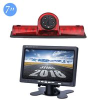 3RD Brake Light Rear View Backup Parking Reversing Camera with 7.0 Inch LCD Monitor Kits for Transporter Nissan NV 1500 2500 3500 NV Cargo Van(2012-2019)