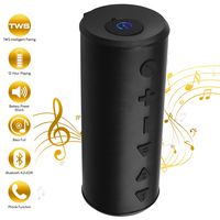 Bluetooth Portable Wireless Speaker with TWS Function 20W Big Migicbox Stereo Speaker with Bass Loud Volume 90dB Built-in Mic 12Hour Playtime for Cell Phone Home Outdoor Party Travel (Black)