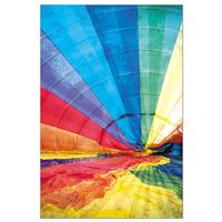 Tree-Free Greetings ECOnotes Blank Note Cards, Matching Envelopes, Blank Stationary Card Set, 4" x 6", Inside Hot Air Balloon, Pack of 12 (FS56378)