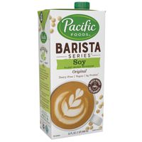 Pacific Foods Soy Milk Barista Series - Non-Dairy Beverage, 32 oz (12 Pack)