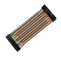 uxcell Female to Female 40P Breadboard Jumper Wire 2.54mm Pitch Ribbon Cable 16cm Long