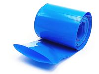 BULUSHI PVC Heat Shrink Tubing Tube 50mm for 2 x 18650 Shrink Film 5M Blue