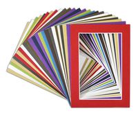 Golden State Art, Acid Free Pack of 25 Mix 5x7 Photo Mats Mattes Matting with White Core Bevel Cut for 4x6 Pictures in Premier