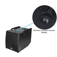 PRORECK CLUB3200 E 12-Inch 3000 Watt 4-Channel Stereo DJ/Powered Subwoofer with Bluetooth/USB/SD Card/Mic Input/XLR Input/RCA Input& Output, Great for Home Theater/Concert/Club