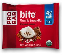 PROBAR - bite Organic Energy Bar - Coconut Almond - USDA Organic, Gluten-Free, Non-GMO Project Verified, Plant-Based Whole Food Ingredients, 6g Protein, 4g Fiber - Pack of 12