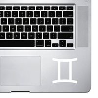 StickAny Palm Series Gemini Sticker for MacBook Pro, Chromebook, and Laptops (White)