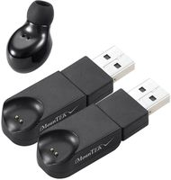 GPCT Mini Wireless Bluetooth Stereo Earbuds W/ 2 USB Chargers. Hands Free Calling, 3D Sound, Built-in Mic Headphone Earphones. for Gym/Workout/Yoga/Running/iPhone/Samsung/iPad/Google/HTC/LG/Android