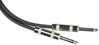 Seismic Audio SASTSX-2Black-8PK 2-Feet TS 1/4-Inch Guitar, Instrument, or Patch Cable, Black