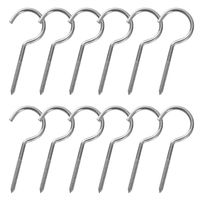 Gydandir Heavy Duty Large Screw Hooks Jumbo Ceiling Hooks Cup Hooks, Length 4.33 Inches, 12 Pack