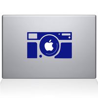 The Decal Guru Rectangular Camera Decal Vinyl Sticker, 15" MacBook Pro (2015 & Older Models), Dark Blue (2306-MAC-15P-DB)