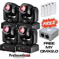 American DJ Inno Pocket Spot LED (4) - Free ADJ MY DMX2.0 Controller, Control Remote (4) (ProSoundGear Authorized Dealer)