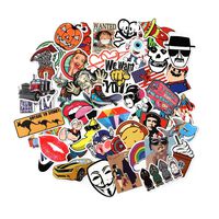 9 Series Stickers 100 pcs/Pack Stickers Variety Vinyl Car Sticker Motorcycle Bicycle Luggage Decal Graffiti Patches Skateboard Stickers for Laptop Stickers for Kid and Adult (B)
