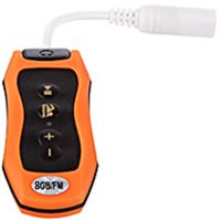 Waterproof MP3 Music Player - 8GB MP3 Player for Swimming, Diving, Spa + FM Radio + Headphones - Orange