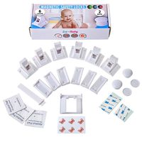 Eco-Baby Magnetic Cabinet Locks (6 Locks & 2 Keys) Child Safety for Drawers and Cabinets - Kitchen Child Proof Cabinet Locks - Baby Proofing Safety