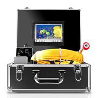 Pipe Inspection Camera, Video Snake Pipe and Wall Inspection Camera Anysun Waterproof IP68 30 Meter Drain Industrial Endoscope Video System 7 Inch LCD Monitor 1000TVL Sony CCD DVR Recorder