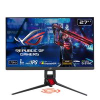 ASUS ROG Strix XG279Q 27" HDR Gaming Monitor, 1440P WQHD (2560 x 1440), Fast IPS, 170Hz, G-SYNC Compatible, Extreme Low Motion Blur Sync (ELMB SYNC), 1ms DisplayHDR 400 Eye Care DisplayPort Dual HDMI