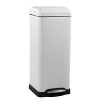 happimess HPM1007A Betty Retro 8-Gallon Trash Can, White