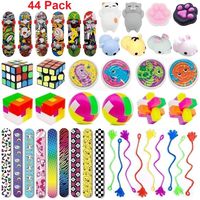 44 Pc Party Favor Toy Assortment for Kids Party Favor, Birthday Party, School Classroom Rewards, Carnival Prizes, Pinata Fillers, Treasure Chest, Prize Box Toys, Goody Bag Fillers