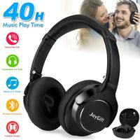 Bluetooth Headphones,Wireless Headphones Over Ear Headphones Bluetooth Headset Best Stereo Foldable Headphones with Microphone,Soft Memory Protein Earpads,40-Hour Play Time for PC/Cell Phones Black