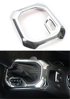 Dwindish Chrome ABS Interior Mouldings Car Decorative Gear Panel Frame Trim Cover for Jeep Renegade 2015 up