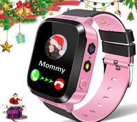 MiKin Kids Smart Watches for Girls Boys GPS Tracker Smartwatch Phone 2 Way Call Voice Messages SOS Game Camera Flashlight Alarm Clock 1.44" Touchscreen Gizmo Wrist Watch Children Birthday Gift