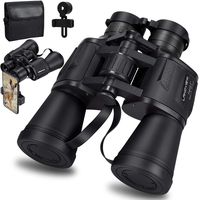 20x50 Roof Prism Binoculars for Adults, HD Professional Binoculars for Bird Watching Travel Stargazing Hunting Concerts Sports-BAK4 Prism FMC Lens-with Phone Mount Strap Carrying Bag (Black)