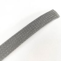 Electriduct Expandable Braid Sleeving | Polyester High Flame Retardant Flexible Cable Mesh Sleeve | 3/8" - 100 Feet (Gray)