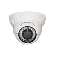 Cop Security INS-D3671 700TVL 1/3-Inch 960H CCD, 3.6mm Lens, 24pcs IR, Dome Camera (White)