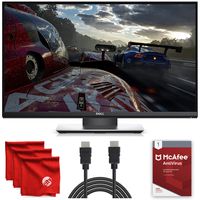 Dell Pro Gaming Monitor S2417DG YNY1D 24-Inch QHD G-SYNC LED-Lit TN Screen 2560 x 1440, 165Hz Refresh Rate, 1ms Response Time, 16:9 Aspect Ratio Bundle with McAfee Antivirus 1-Year