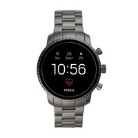 Fossil Men's Gen 4 Explorist HR Heart Rate Stainless Steel Touchscreen Smartwatch, Color: Gunmetal (Model: BQD1001)