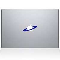 The Decal Guru 2068-MAC-13P-DB Saturn's Rings Decal Vinyl Sticker, Dark Blue, 13\" MacBook Pro (2015 & Older)