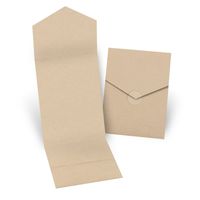 Fine Impressions 5.25"" x 7.3" Pocket Folders, Kraft, 250 Count (RR19198)