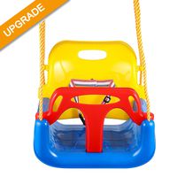 Jaketen 3-in-1 Toddler Swing Seat Hanging Swing Set for Playground Swing Set,Infants to Teens Swing (Blue)