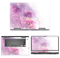 decalrus - Protective Decal Floral Skin Sticker for Dell Inspiron 15 i7573 / 7573 (15.6" Screen) case Cover wrap DEinspironi7573_2017-110