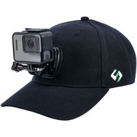 Smatree Baseball Hat with Quick Release Buckle Mount Compatible for GoPro 5 Session Hero 8/7/6/5/4/3 Plus/3/2/1/DJI OSMO Action Cameras (M 22.44-23.23 Inches)