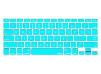 Kuzy - Turquoise Hot Keyboard Cover Silicone Skin for MacBook Pro 13" 15" 17" (with or w/Out Retina Display) iMac and MacBook Air 13" - Turquoise Hot