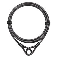 Titanker Bike Cable Lock, Thick Heavy Duty Security Vinyl Coated Flexible Steel Cable with Loop End (15FT(12mm))