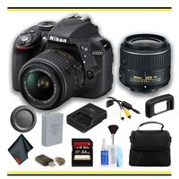 Nikon D3300 DSLR Camera with 18-55mm Lens (1532) Starter Bundle