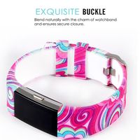 DB for Fitbit Charge 2 Bands Rose Gold Buckle,Charge 2 Sport Replacement Bands Lavender, Fitbit Charge 2 Accessory Wristbands Large