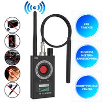 Dooreemee Anti Spy RF Detector Wireless Bug Detector Signal for Hidden Camera Laser Lens GSM Listening Device Finder Radar Radio Scanner Wireless Signal Alarm（Black）