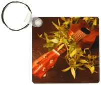 3dRose Ukulele, Hawaii - US12 DPB2181 - Douglas Peebles - Key Chains, 2.25 x 4.5 inches, set of 2 (kc_89789_1)